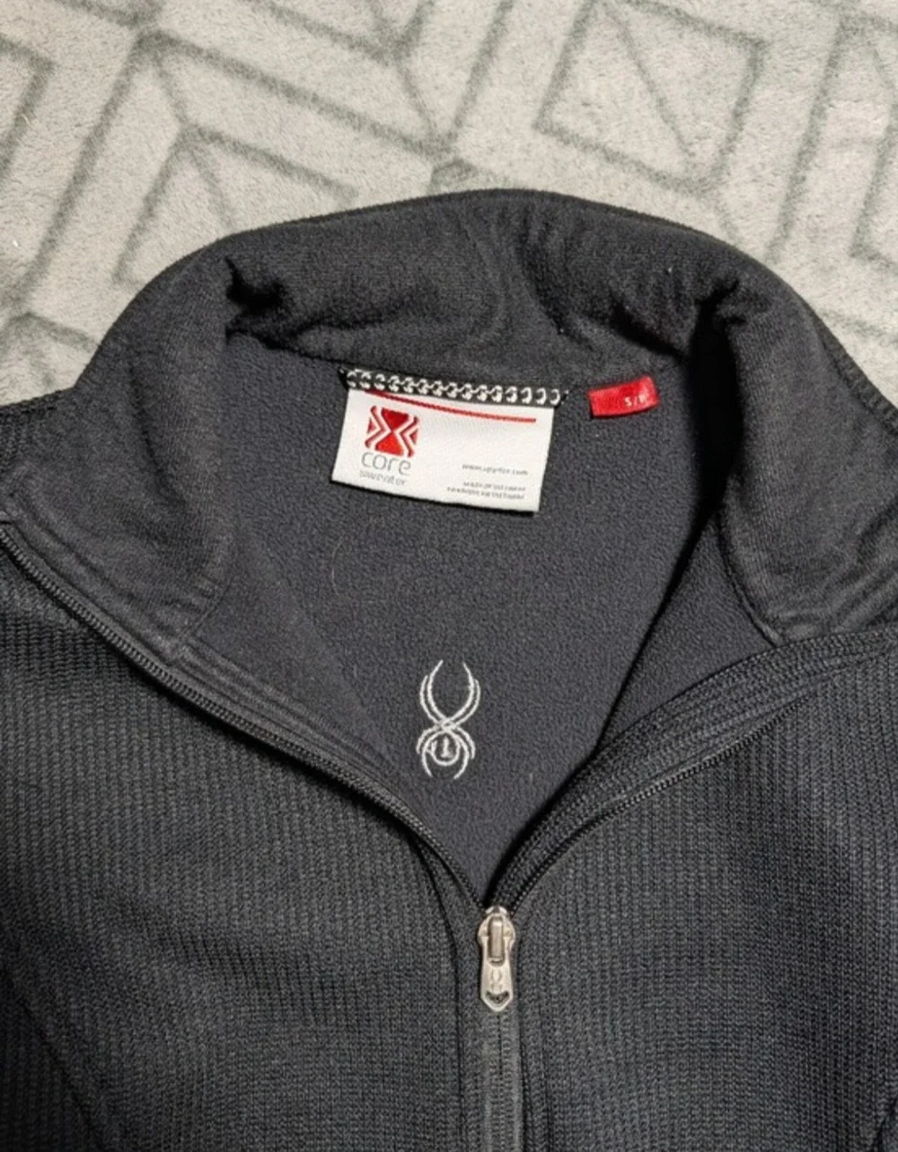 Spyder Core Sweater Full Zip Jacket Black Size S